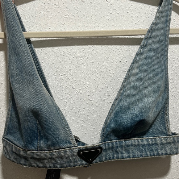 Denim Blue Women's Jeans Top - Picture 1 of 5